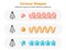 32-Piece Piping Bags and Tips Set with 24 Icing Piping Tips, 2 Reusable Pastry Bags 12 Inch, Reusable Piping Icing Bags and Tips, Cake Decorating Kit for Frosting Cookie, Cupcake